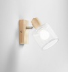 Immagine di Applique Legno e Metallo Orientabile Twinset Fan