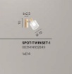 Immagine di Applique Legno e Metallo Orientabile Twinset Fan