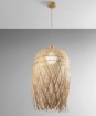 Immagine di Lampadario Etnico Bambù Bahamas Fan 1xE27