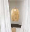 Immagine di Lampadario Etnico Bambù Bahamas Fan 1xE27