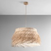 Immagine di Lampada a Sospensione in Rattan Stile Esotico Samoa