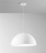 Immagine di Sospensione Cupola Bianca Per Cucina Xenia Fan 50 cm