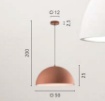 Immagine di Sospensione Cupola Bianca Per Cucina Xenia Fan 50 cm
