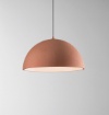 Immagine di Lampadario a Sospensione Rosso Cupola 50 cm Xenia Fan
