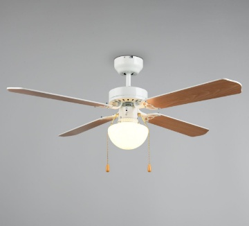Immagine di Ventilatore Con Pale Reversibili Effetto Legno 1xE27 Hammerfest Trio