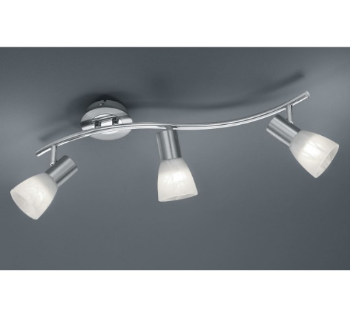 Immagine di Lampada da Soffitto 3 Spot E14 Led Orientabili Levisto Nichel Trio Lighting