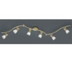 Immagine di Plafoniera Ottone 6 Spot E14 Orientabili Levisto Trio Lighting