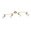 Immagine di Lampada da Soffitto 4 Spot E14 Orientabili Levisto Ottone Trio Lighting