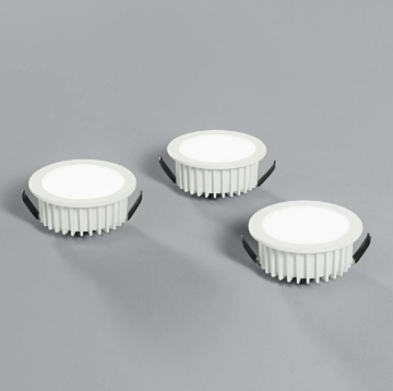 Immagine di Kit 3 Faretti Da Incasso Rotondi 7 cm Led 3x5w 4000k Fusion Bianco Intec Light
