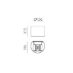 Immagine di Applique Esterna Kowa Corten Led CCT Fasci Regolabili IP65 ACB