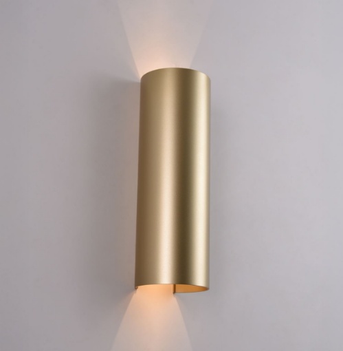 Immagine di Applique Interno Esterno Oro 40cm Led CCT Ottica Regolabile Kowa ACB IP65