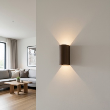 Immagine di Applique Esterni Biemissione Corten Led CCT Ottica Regolabile IP65 Glowi ACB