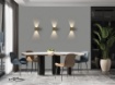 Immagine di Applique Quadrata Kendo Corten Ottica Regolabile Led CCT IP65 ACB