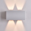 Immagine di Applique Squadrata Kendo Bianca 4 Luci Regolabili Led CCT IP65 ACB