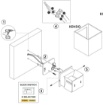 Immagine di Applique Squadrata Kendo Bianca 4 Luci Regolabili Led CCT IP65 ACB