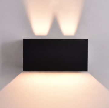 Immagine di Applique Nera da Esterno Interno Led 22w CCT 4 Luci Regolabili IP65 ACB Kendo