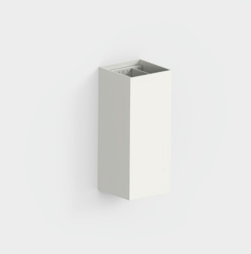 Immagine di Applique Prisma Bianco Led Luce Calda Ottica Regolabile IP65 Lumo ACB