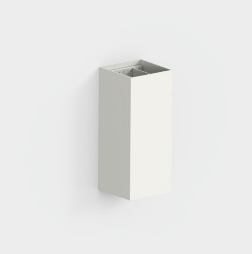 Immagine di Applique Prisma Bianco Led Luce Calda Ottica Regolabile IP65 Lumo ACB