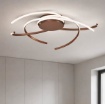 Immagine di Plafoniera Moderna Marrone Soffira Led 80W 3000k Dimmerabile Ondaluce