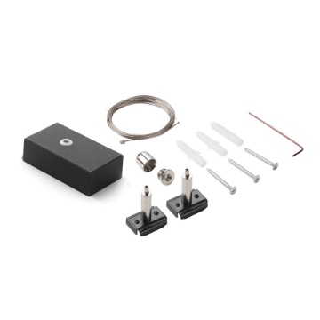Immagine di Ideal Lux Ego kit single steel cable 2 mt + ceiling cup