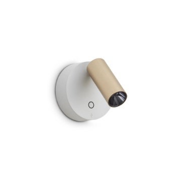 Immagine di Ideal Lux Elf ap1 round+bianco lampada da parete