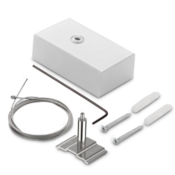 Immagine di Ideal Lux Fluo kit single steel cable 5 mt + ceiling cup