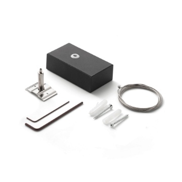 Immagine di Ideal Lux Fluo kit single steel cable 5 mt + ceiling cup