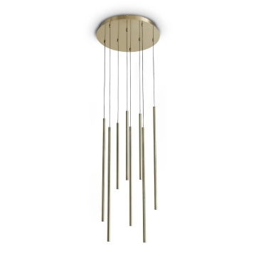 Immagine di Ideal Lux Look led sp8 round drop d16 h700 on-off 3000k lampada a sospensione