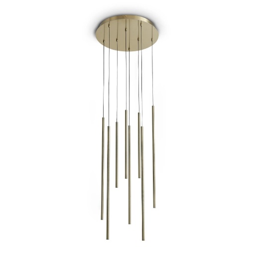 Immagine di Ideal Lux Look led sp8 round drop d16 h700 on-off 3000k lampada a sospensione