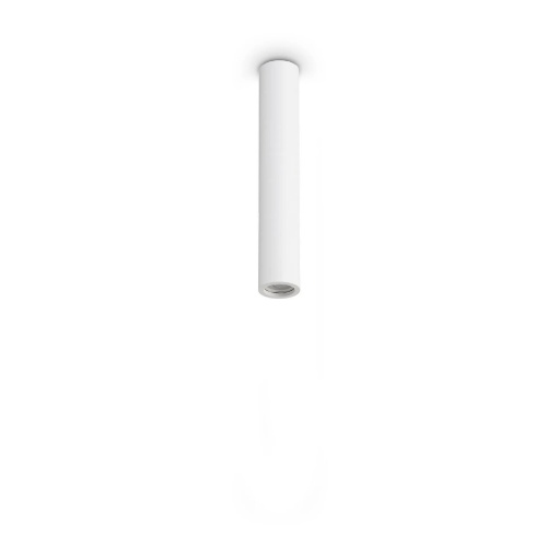 Immagine di Ideal Lux Look pl1 round d70 h400 gesso lampada da soffitto