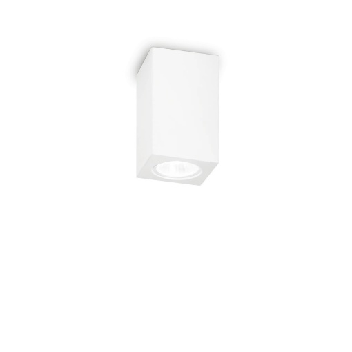 Immagine di Ideal Lux Look pl1 square d70 h110 gesso lampada da soffitto