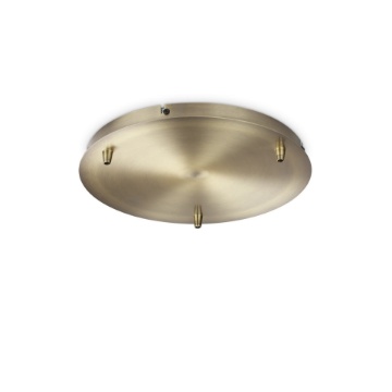 Immagine di ROSONE STANDARD 3 LUCI OTTONE