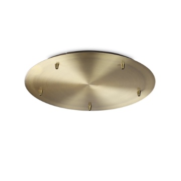 Immagine di ROSONE STANDARD 5 LUCI OTTONE