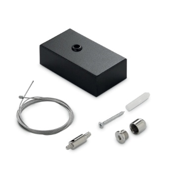 Immagine di Ideal Lux Steel kit single steel cable 2 mt + ceiling cup