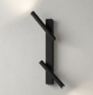 Immagine di Applique Teddy Nera Due Luci Orientabili Dimmer 3000k Ondaluce