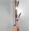 Immagine di Applique Tortora Due Luci Orientabili Dimmerabile 3000k Ondaluce Teddy