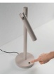 Immagine di Lampada da Tavolo Tortora Led 3000k Dimmerabile Teddy Ondaluce