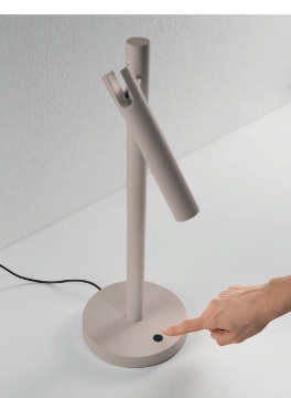 Immagine di Lampada da Tavolo Tortora Led 3000k Dimmerabile Teddy Ondaluce