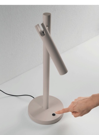 Immagine di Lampada da Tavolo Tortora Led 3000k Dimmerabile Teddy Ondaluce