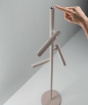 Immagine di Piantana Tortora per Soggiorno Teddy 180cm Led Dimmer Orientabile Ondaluce