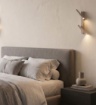 Immagine di Applique Tortora Due Luci Orientabili Dimmerabile 3000k Ondaluce Teddy