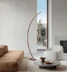 Immagine di Piantana Arco Marrone Led Dimmerabile 54w 3000k Tenua Ondaluce