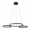 Immagine di Lampadario Per Tavolo Nero Anelli Led Orientabili 3000k Sabe Ondaluce