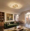 Immagine di Plafoniera Sabe Cerchi Orientabili Oro Led 75w 3000k Ondaluce