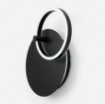 Immagine di Applique Sabe Anello Ruotabile Nero Led 28w Dimmerabile Ondaluce