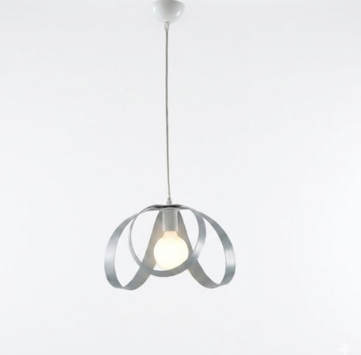 Immagine di Sospensione Moderna Fasce Metallo Grigio Piovra Be Light