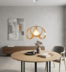 Immagine di Lampadario Metallo Fasce Arancione Piovra Be Light