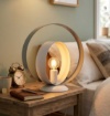 Immagine di Lumetto Comodino Cerchi Bianco Grigio Bolla Be Light