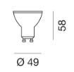 Immagine di Lampadina GU10 Led 7w 4000k 560 Lumen Ottica 100 Gea GLA244N