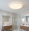 Immagine di Plafoniera Rotonda Bagno Grande Vetro Bianco 50 cm IP44 Moon ACB